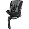 Inglesina Halley Pro, Black, Seggiolino Auto Rotante 360° ISOFIX, da 0 a 12 Anni (40-150 cm), Reclinabile e Traspirante, Omologato ECE R129/03