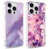 Xylota 2 Pezzi Cover per iPhone 15 Pro Max 6,7,Trasparente Custodia Aesthetic Disegni Marble Ragazze Donne Cover, Clear Sottile Silicone Morbida TPU Antiurto Antigraffio Case per iPhone 15 Pro Max,11