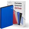 Storite Disco Rigido Esterno USB 2.0 da 2,5 con Espansione di Memoria da 120 GB Archiviazione di Backup su HDD, Trasferimento Veloce dei Dati, Disco Rigido Compatibile con MAC/Laptop/Desktop (Blu)