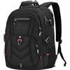 NEWHEY Zaino Porta PC Zaini Lavoro Uomo Notebook Laptop Borsa 17 17,3 Pollici Impermeabile con USB Zainetto da Viaggio Scuola Affari Grande