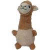 JACK AND VANILLA, Piumino in Alpaca con Squeeker per Cani e Gatti, Giocattolo in Tessuto Morbido e Resistente, Lavabile in Lavatrice, 16 cm, Colore Beige, per Tutte le Razze