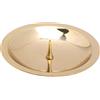 NKlaus TellCandle piatto con picco Ø8cm ottone oro lucido portacandele piattino 10564