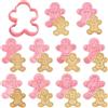 YeahBoom 10 Pezzi Formine Biscotti Natale,3D Pressable Formine per Biscotti,Tagliabiscotti 3D Natale Set,Stampi Biscotti Natalizi Plastica,Stampo Biscotti Natalizi per Decorare Biscotto Dolci Torta