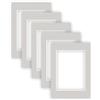 nielsen Conservation Cartoncino Passepartout 2,2 mm,set di 5,formato esterno 29,7x42 cm per formato immagine 21x29,7 cm,grigio sassolino con struttura