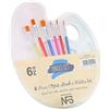 Lahviuu Tavolozza pittura,1pcs Tavolozze per dipingere Bambini Tavolozza Acquerelli Tavolozze Di Colori Pallet in Plastica,con 6 Pennelli per Pittura