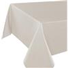 Delindo Lifestyle Tovaglia Wien Home, biancheria da tavola moderna per tutto l'anno, con protezione antimacchia, beige, grigio sabbia, 130 x 160 cm