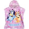 BlueY Poncho Bambina | Asciugamani Bagno Bingo | Telo Mare Cotone | One Size | Viola