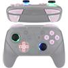 eXtremeRate Pulsanti Luminosi Multicolori per Nintendo Switch Pro,Levette Analogiche D-pad Tasti ABXY ZR ZL L R Trigger DTFS LED Kit per NS Switch Pro Controller(Senza Joycon)-Rosa
