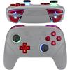 eXtremeRate Pulsanti Luminosi Multicolori per Nintendo Switch Pro,Levette Analogiche D-pad Tasti ABXY ZR ZL L R Trigger DTFS LED Kit per NS Switch Pro Controller(Senza Joycon)-Rosso