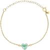Breil, Collezione Candy, Bracciale Donna in Acciaio con Elemento Centrale a Forma di Cuore, Chiusura Regolabile a Moschettone, Bracciale con Cuore da 21 Cm