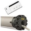 AWITALIA-MOTORE NICE CON TELECOMANDO KG.60 + RULLO PER TAPPARELLA DA CM.250 DIAMETRO MM.60 SPESSORE 8/10 COMPLETO DI CALOTTA. GANCI E SUPPORTO