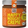 Naughty Nuts Bio Happy Crema Spalmabile al Torrone - Vegana, Senza Olio di Palma e Senza Zucchero Raffinato - 250 g