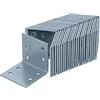 HELPMATE - 24 staffe angolari perforate 40x40x40 mm - Squadrette angolari per pannelli zincate e passivate blu - Connettore per legno con protezione anticorrosiva eccellente - Angolo forato