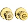 Kwikset 94002-868 Tylo Pomello Entrata con Chiave di Sicurezza Smartkey in Ottone Lucido