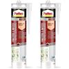 Pattex Silicone Sigillante Finestre Infissi, Trasparente, Neutro a Basso Modulo, Elastico, Serramenti, Porte, Finestre e Infissi, Silicone Infissi per Interni ed Esterni, Inodore, Cartuccia 280 ml
