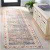 Safavieh Tappeto Angosciato Rug Ideale per aree ad alto passaggio - Lavabile in Lavatrice e Antiscivolo - Arizona Collection, A Pelo Corto, in Verde e Beige, 76 X 305 cm