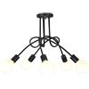 PETITES ECREVISSES 5 Luci Lampadario da Soffitto Industriale Lampadario a Sospensione E27 Industriale Lampadari Moderni Per Soggiorno Camera da Letto e Cucina in Metallo