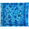 Seamar Copritutto Grande Fondale Marino 100% Cotone 210x230cm Copridivano Telo Mare Maxi Batik Copriletto Estivo (Azzurro)