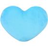 CUSROS Morbido cuscino a forma di cuore, grazioso cuscino decorativo a forma di cuore, in peluche, per divano, letto, fidanzata, San Valentino, Natale, blu, L