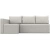 COMFORTLY Fodera per divano letto angolare, lato sinistro, realizzata a mano, compatibile con divano letto Friheten con chaise longue - SOLO COPERTURE - (misto lino - lino)