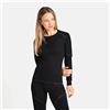 Odlo (TG. S) Odlo Donna Maglietta termica a maniche lunghe ACTIVE X-WARM, Black, S -