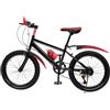 Ealtqund Bicicletta per bambini da 20 pollici, mountain bike per ragazzi a partire dai 5 anni, bicicletta per bambini, con telaio in acciaio al carbonio, freno a contropedale, colore: rosso