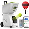 Generic PT MAX C - Macchina per palline da padel per allenamento da solo, alimentatore automatico per palline con telecomando, macchina portatile per allenamento con palline per auto-pratica, velocità