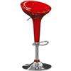 MAURY'S IL NUMERO UNO DEL RISPARMIO MAURY'S Sgabello Bar Rosso in Design Moderno realizzato in Abs e Metallo