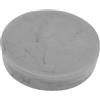 DRW - Portasapone da Bagno Rotondo Acrilico e Finitura Marmo 11,5 x 2,5 cm