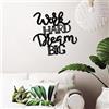 Wallity Hanah Home Elegante accessorio decorativo da parete in metallo, nero, 53 x 52 cm, 100% metallo, spessore 1,5 mm, peso leggero 0,80 kg, perfetto per arredamento moderno