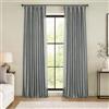 HPD Half Price Drapes Tende oscuranti in Finta Seta, Lunghe 274 cm, per Camera da Letto e Soggiorno, Stile Vintage, testurizzate (1 Pannello), 127 x 274 cm, Grigio Tempesta