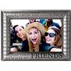 Malden International Designs Modern Pewter Metal DieCast Friends Expressions Picture Frame, 4 x 6, Argento