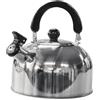 Green Haven Bollitore da campeggio a fischio, da 2 l, in acciaio inox, portatile, da viaggio, bollitore da campeggio per fornello a gas, fornello elettrico e falò, bollitore veloce e con manico