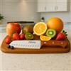 Agyo Coltello da Cucina Professionale in Acciao Inox - Coltello da chef - Lama da 17 cm - Coltello affilato per tagliare Alimenti - Coltello da Cuoco e Macellaio - Impugnatura Ergonomica in legno di Faggio