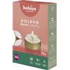 Bolsius Candele tealight maxi Bolsius con contenitore dorato - 12 pezzi - 10 ore di combustione - Candele decorative per la casa - Non profumate - A base di cera vegetale naturale - Senza olio di palma