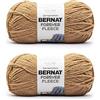 Bernat Forever Fleece - Filato, 2 confezioni da 280 g, poliestere, 6 super voluminoso, 177 m, per maglia/uncinetto, color bergamotto