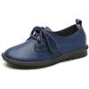 BWGHBH Loafer e Mocassini Donna Pell Eleganti Derby Donna Casual in Tinta Unita Scarpe da Barca Donna Morbidi Semplici (Blu.Tag38-EU38)