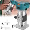 TANIASHOP Rifilatore Fresatrice Verticale Elettrica 800W 3000RPM con Regolazione Velocità Fresatrice Palmare Rifilatore per Legno 6mm 6.35mm 8mm Fresa a una Mano per Bordi Lavorazione del Legno