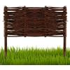 KADAX Palizzata In Vimini Naturale Per Giardino, Recinzioni Decorative Per Delimitare Decorare E Valorizzare Il Tuo Spazio Esterno 100 X 20 Cm Set Da 5 83764544
