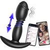 FULUTOY Vibratore anale con modalità personalizzata, plug anale con funzioni di impatto, stimolatore della prostata con controllo remoto Bluetooth tramite app, controllo a lunga distanza, sex toy per coppie