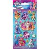 Paper Projects My Little Pony - Confezione di adesivi luccicanti in lamina di alluminio, prodotto con licenza ufficiale, riutilizzabili su superfici non porose, ideali per ragazze dai 3 anni in su, perfetti per