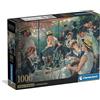 Clementoni - Puzzle 1000 Pezzi Arte per Adulti e Ragazzi, Museum Collection, Tema Pranzo dei Canottieri Renoir, Poster Incluso, Compact Box, Idea Regalo Uomo e Donna, Made in Italy, 70x50 cm, 37063