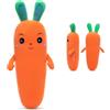 SUEHBEXF Cuscino a Forma di Carota Morbido, 50cm Peluche Carota Kawaii, Carota Gigante Soffice, Peluche Verdure per Lettino, Oggetto Decorativo Carino per Camera Bimbi
