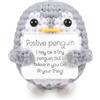 ASMPCUE Pinguino Positivo Bambole all'uncinetto per Supporto Emotivo, Positive Penguins all'uncinetto con Cartolina Positiva, Ufficio Decorazione, Peluche Bambola per Regali di Compleanno Creativi