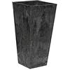 Root & Vessel Novelty Root & Vessel ArtStone Ella - Vaso Alto, 34 cm, Colore: Nero