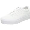Vans Ward Platform Canvas, Sneaker Donna, Bianco (Canvas White 0rg), 35 EU