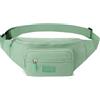 szyanlai Marsupio da donna, unisex, leggero, regolabile, per corsa, passeggiate, escursionismo, jogging (verde), Verde, L, Marsupio