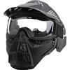 Gunyoo Maschere tattiche per paintball airsoft integrale per caccia BB, CS Game Tactical Gear antiurto con occhiali, attività all'aperto
