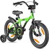 PROMETHEUS BICYCLES bicicletta bambini 5-7 anni bici per bambina bambino 16 pollici bimba con rotelle e freno contropedale Verde Nero