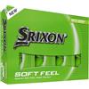 Srixon SOFT FEEL BRITE - Palline da golf ad alta visibilità e tocco ultra-morbido | Lunga distanza e traiettoria stabile | Spin controllato e rapido rilevamento | Arancione/Rosso/Verde